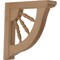 Ekena Millwork 1 1/2"W x 7"D x 7"H Andrea Wagon Wheel Bracket, Alder BKT01X07X07ADAL - alternate 1